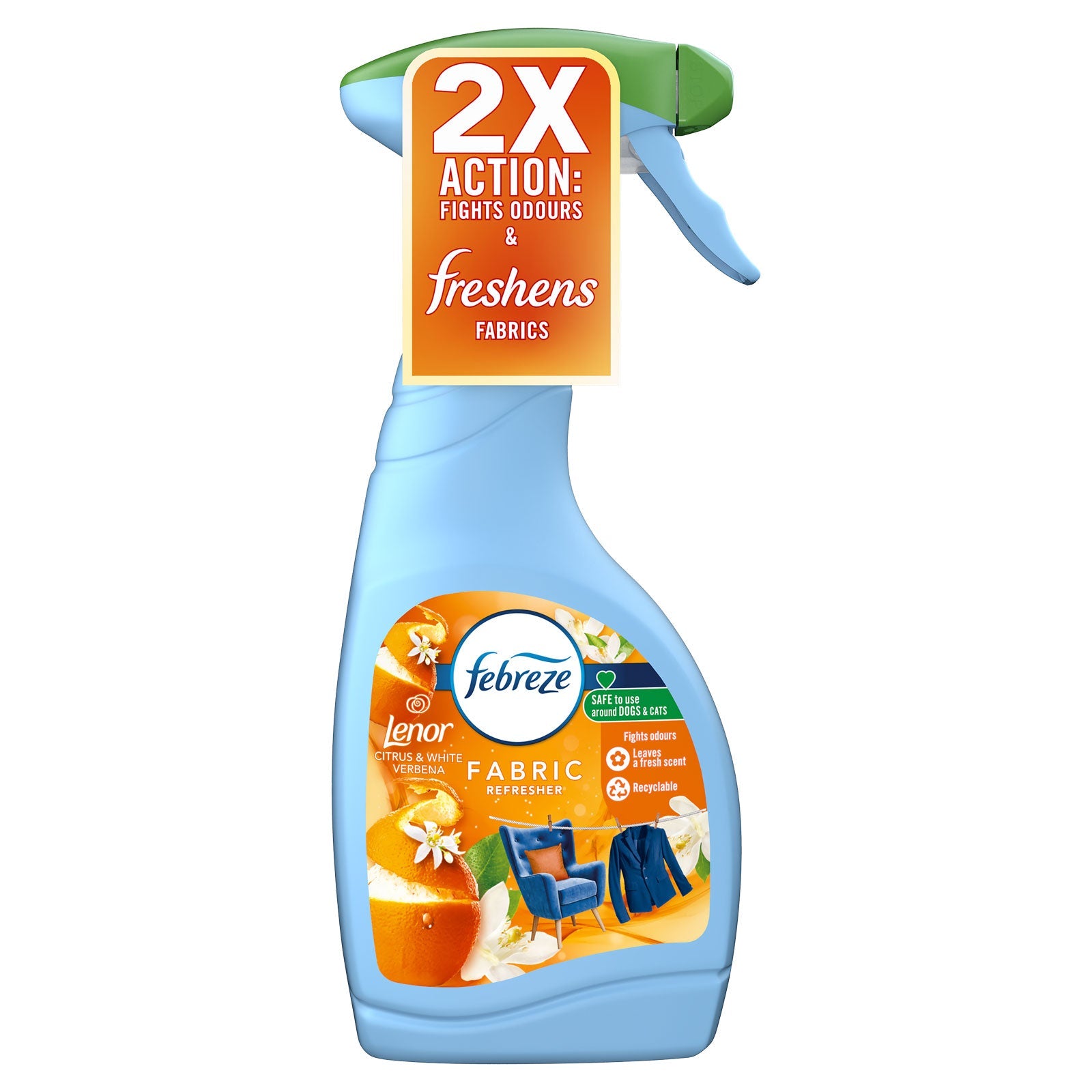 Best Febreze Fabric Spray Citrus & Verbena 500ml | High Quality Cleaning Product Online - Product Image Best Febreze Fabric Spray Citrus & Verbena 500ml | High Quality Cleaning Product Online - Product Image